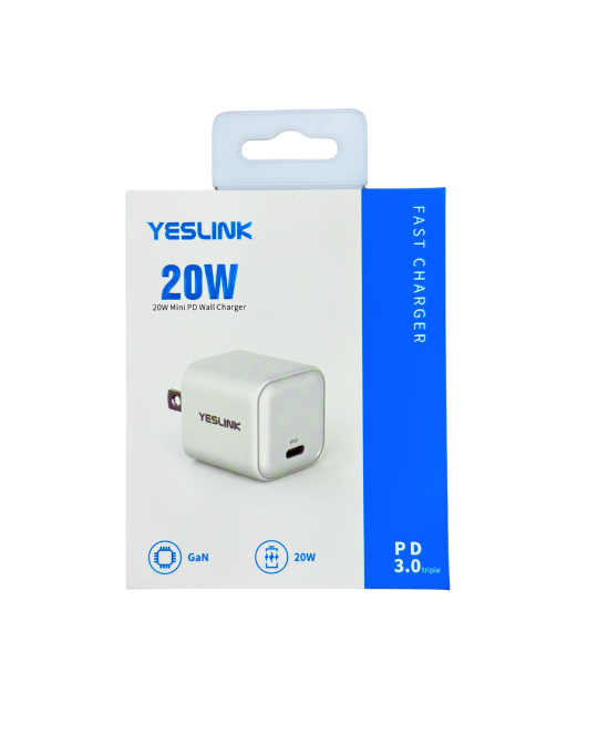 Củ sạc YESLINK GaN mini 20W P2720 Củ sạc YESLINK GaN mini 20W P2720